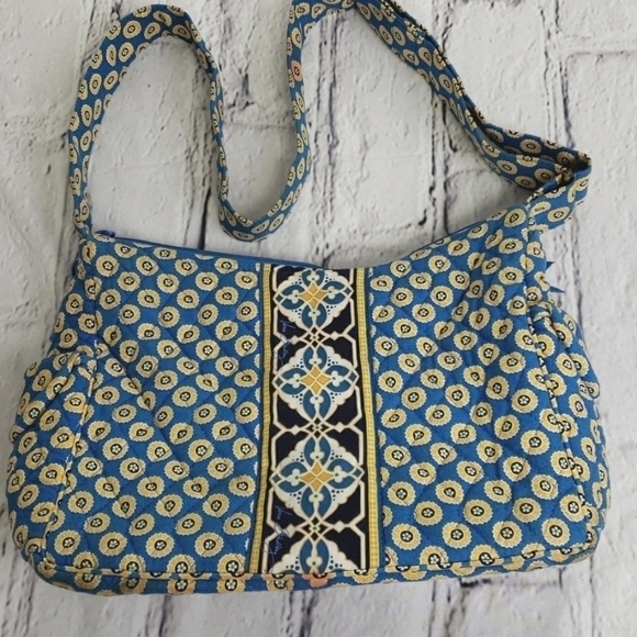 Vera Bradley Riviera Blue 2008 Crossbody GUC - Picture 2 of 16